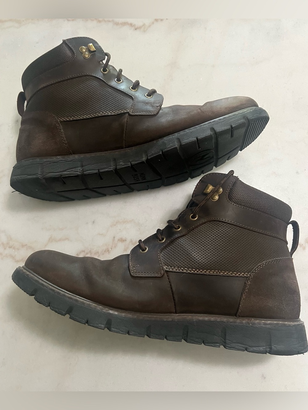 Nun Bush 85088-215 Defender Dark Brown Leather Ankle  Boots Men’s Size 13